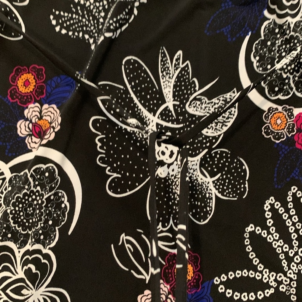 Motherhood Maternity Black Floral Pop Of Color Small Maxi Dress - Picture 5 of 13